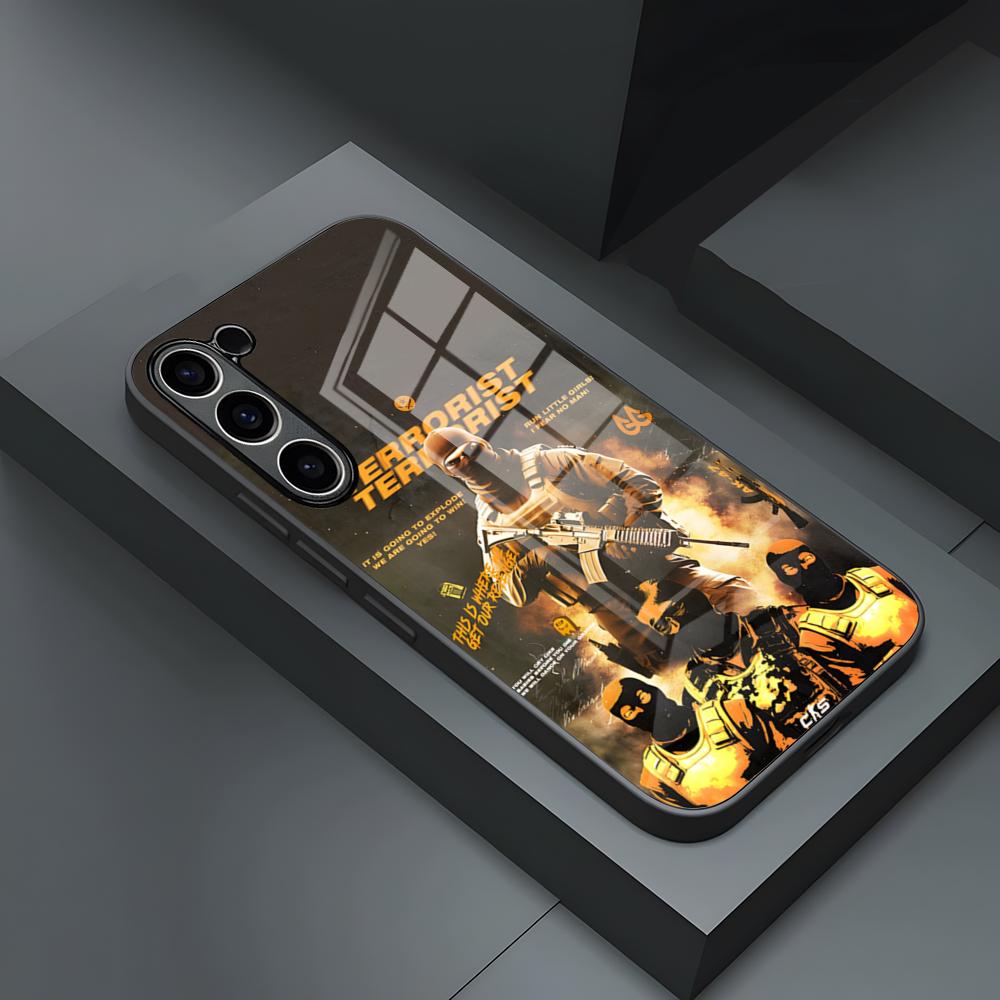 Game C-Counter-Strike CS2 Phone Case For S24 Ultra Samsung S23 Fe S22 S20 S21 Plus Galaxy A54 A34 A24 A53 Note 20 Glass Cover