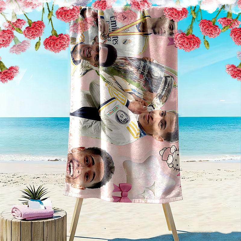 Bellingham Print Beach Towel, Large Soft Quick Dry Towel for Beach Camping Swimming