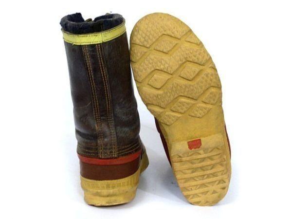 Vintage 70s-80s Made In Canada / SOREL Leather Snow Boots with Inner Lining Dark Brown /24.0-25.0cm/(USED)