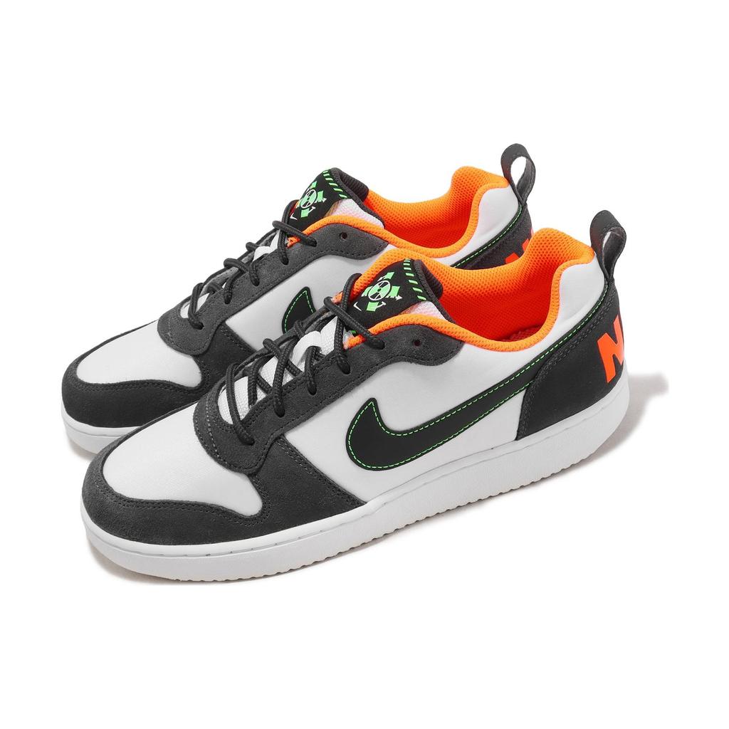 Nike Pánské tenisky Court Borough Low Premium Antracitová/Totální oranžová Bílá FQ6858-108