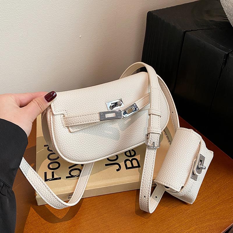 Premium Saddle Bag Fashion Versatile Gemini Bag Dumpling Bag Women's Bag One Shoulder Crossbody Breast Bag Mini Fanny Bag