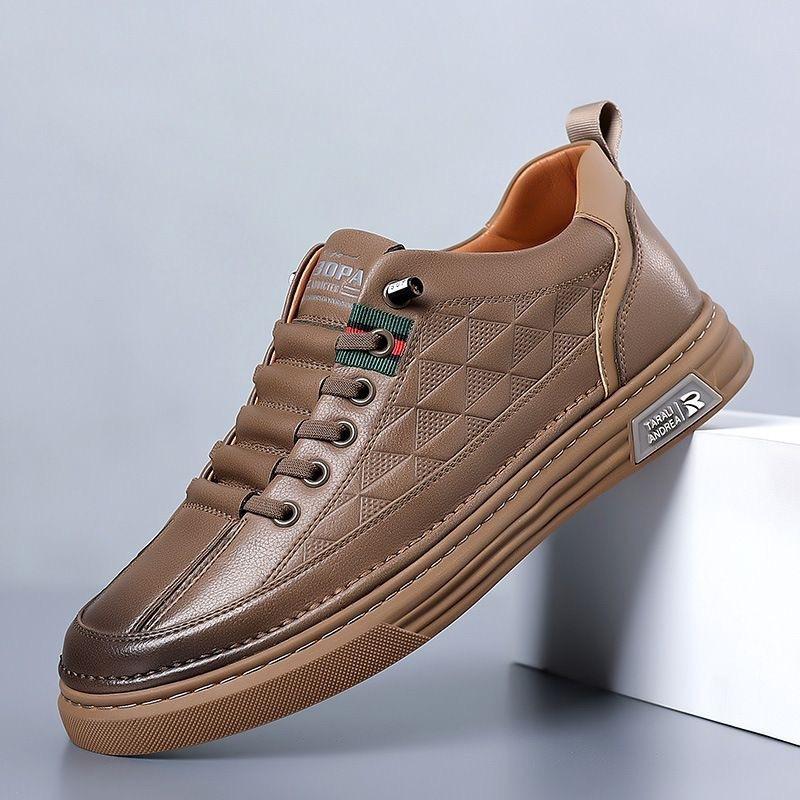 Men's Four-Season Thin Sneakers, Fashion Breathable Men's Skate Shoes, Lightweight Versatile Student Lace-up Trendy Shoes, Casual Running Shoes