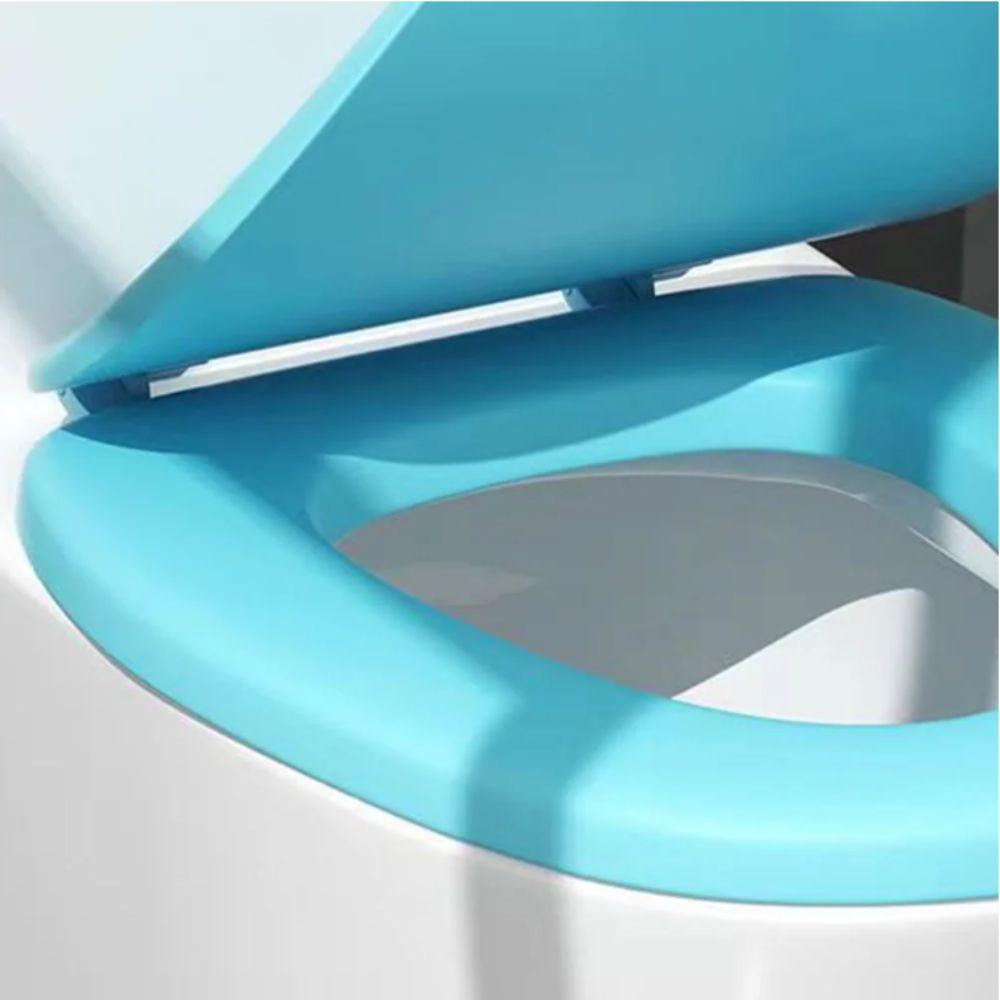 Couvercle de toilette en EVA souple Épaissi Chauffant de salle de bain Accessoires de siège Coussin de siège de toilette Grande flexibilité