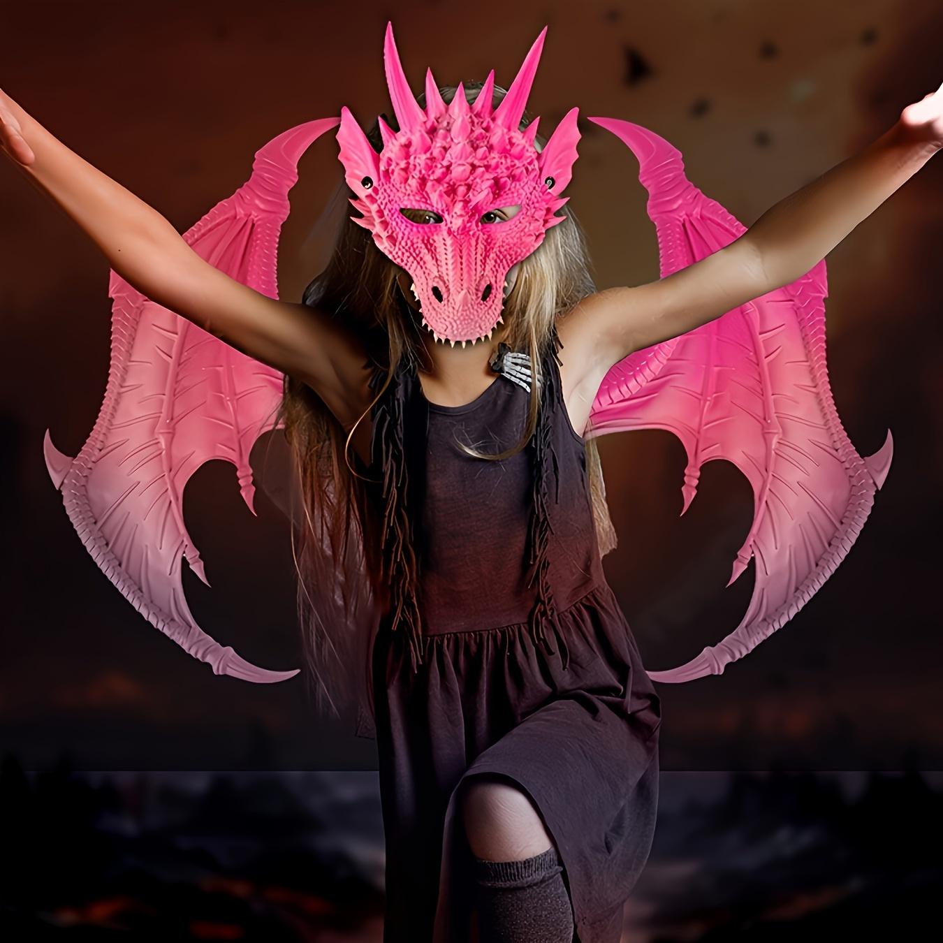 Премиум-костюм для косплея «Полный дракон» — реалистичный и удобный с крыльями, хвостом и маской для Хэллоуина и фэнтезийных событий