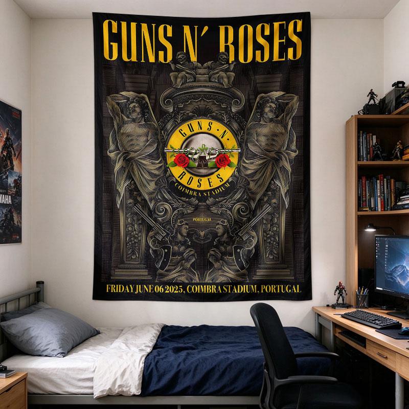 Guns N Roses Coimbra Portugal Baroque Concert Poster
