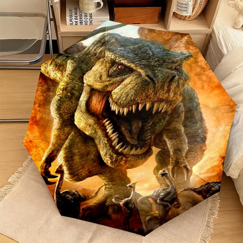 1PC Dinosaur Adventure Jungle Automatic Umbrella - Suitable Travel Outdoor Portable Umbrella Birthday Gift Daily Essentials