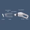 Akumulátorový ruční vysavač do auta Přenosný mini vysavač s 6000 Pa silným sacím USB nabíjením pro