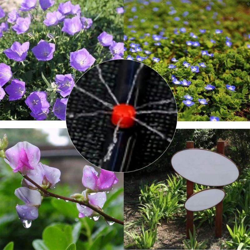 Plastic Adjustable Irrigation Drip Emitter Set With Adjustable Flows For Precise Plant Watering And Water Conservation