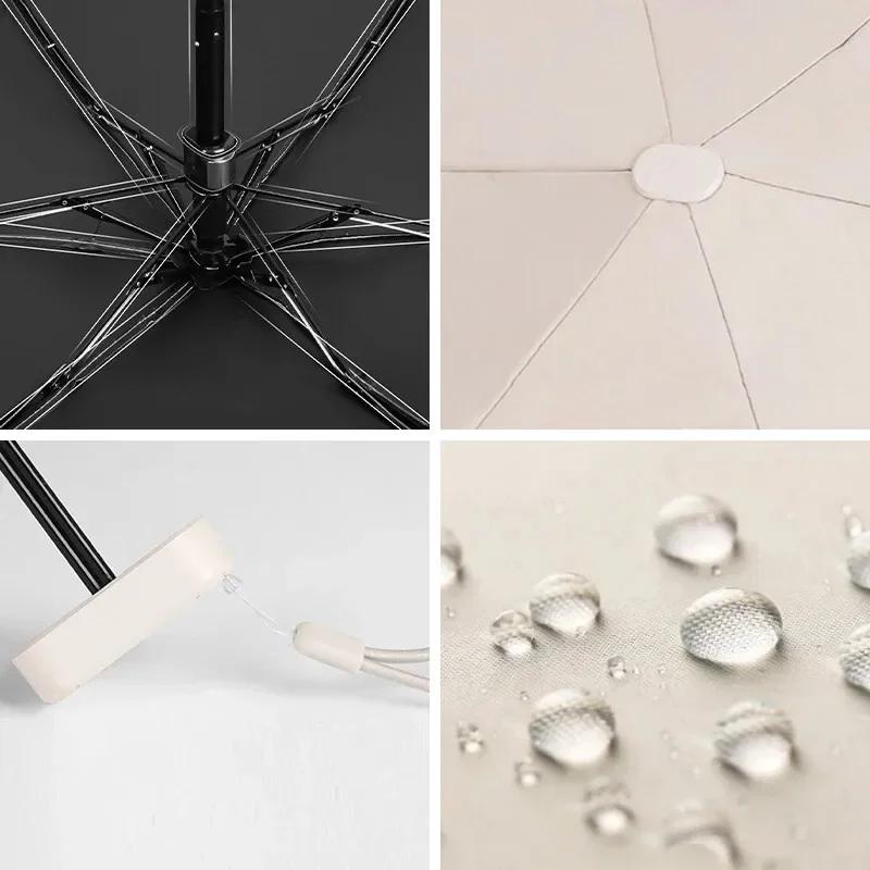 Black Mini Umbrella Capsule Sunny and Rainy Dualuse Rainproof Sun Protection Outdoor Traveling Portable Parasol Umbrella