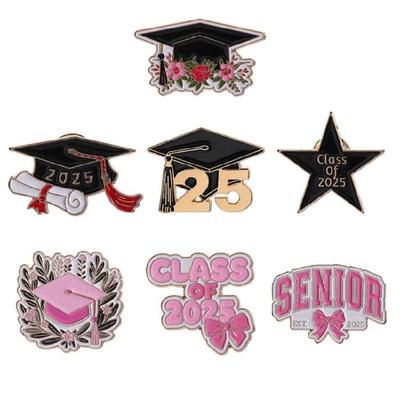 Commemorative Graduation Brooches Delicate Alloy Design Doctoral Hat Pins  Alloy Graduation Pin For Women Celebrations
