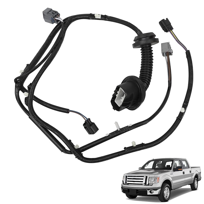 Rear Left Door Jumper Wire Assembly Compatible With 2009-2014 Ford F-150 Crew Cab Driver Side Door Jumper Harness Replace For 9L3Z-14631-CAA