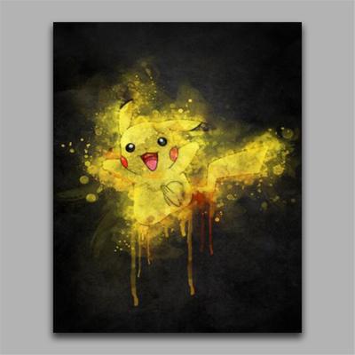 Teljes 5D-s barkácsolás gyémántfestmény Arany Pikachu gyémánt hímzés Full Lay Anime keresztszemes készletek lakberendezési kézzel készített ajándék