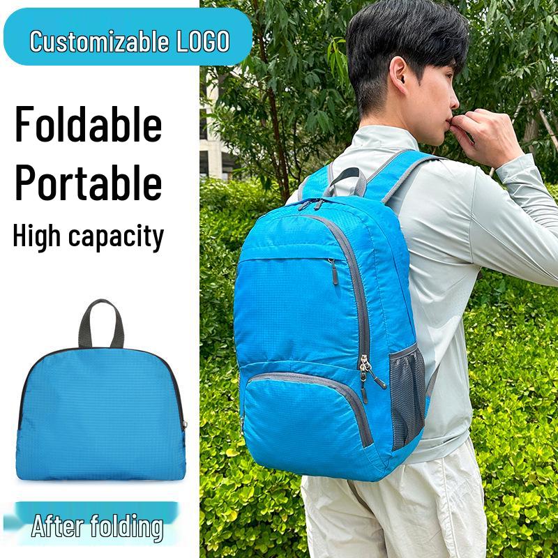 Unisex Lightweight Foldable Hiking Backpack - Large Capacity with Custom Print