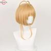 Anime Cosplay Wig Sakura Kinomoto Cosplay Wig 46cm Short Women Girl Cosply Wig Heat Resistant Synthetic Hair