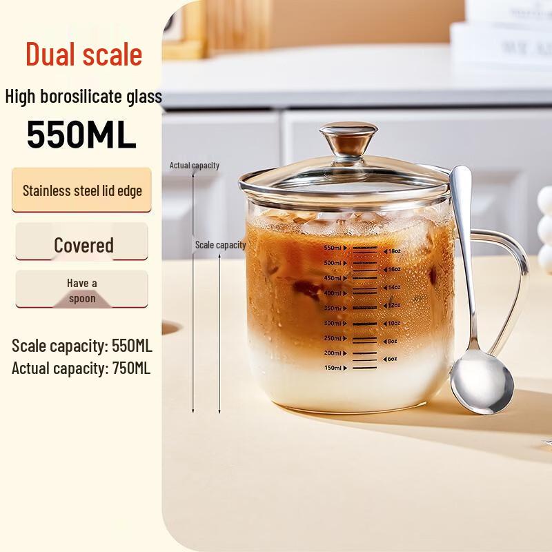 Shangqi High Borosilicate Glass Coffee & Breakfast Cup