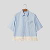 INCERUN Summer Men Short Sleeve Chain Decoration Striped Loose Casual Tassel Shirts Tops