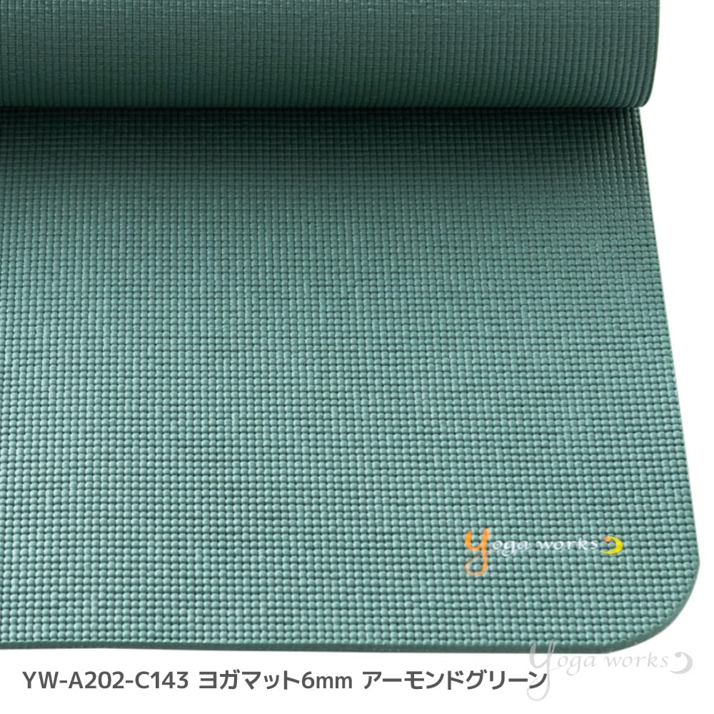 Yogaworks Yoga Mat 6mm Almond Green YW-A202-C143