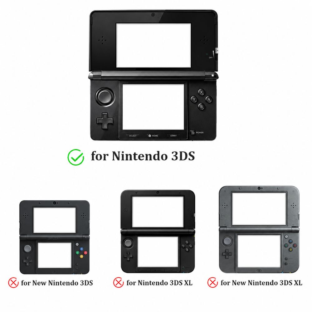 Klare Schutzhülle Kratzfeste Kristallhülle für Nintendo 3DS Spielzubehör