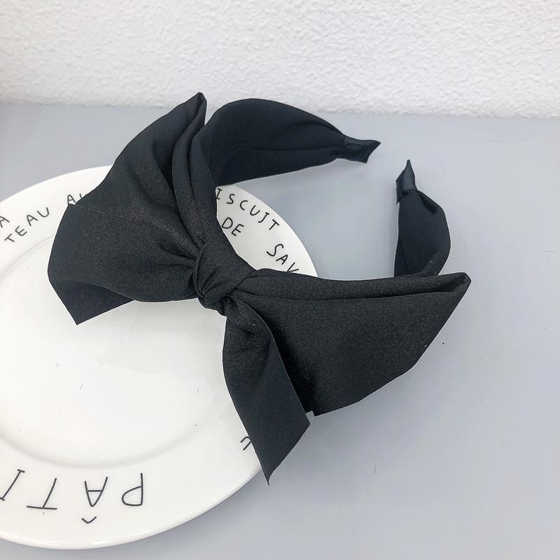 2022 European & American Bow Headband: Wide-Brimmed Korean Fashion Hair Clip for Women