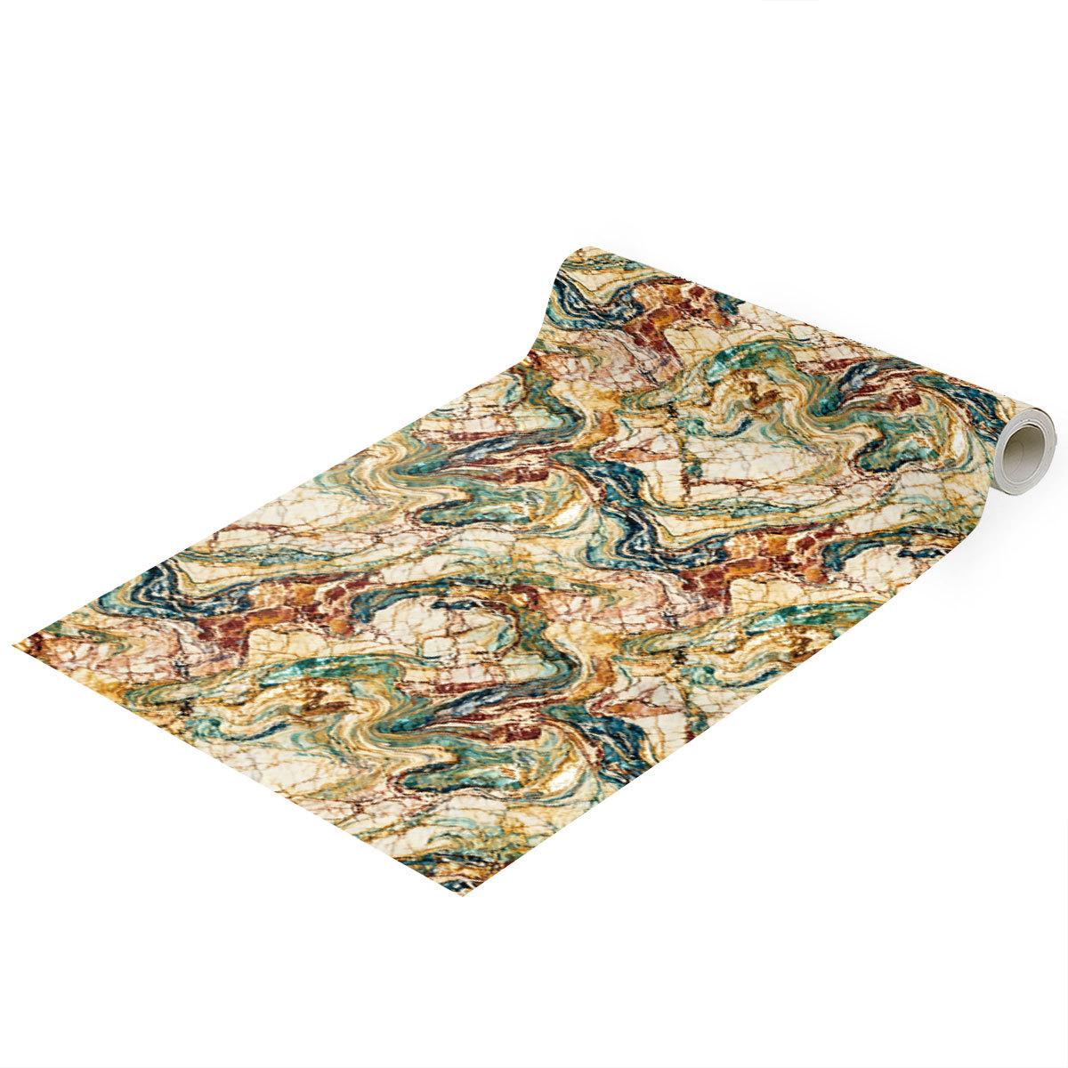 

Peel and Stick Wallpaper Black Marble Contact Paper Self-Adhesive Removable Vinyl Waterproof Sticker for Cabinets Wall Covering 45x300cm