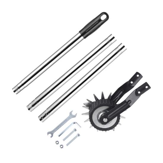 Obrotowa ręczna obrzynarka do trawnika z długim uchwytem Konstrukcja z ostrymi zębami Regulowana długość Odporna na rdzę Obrzynarka do trawnika Narzędzie ogrodowe