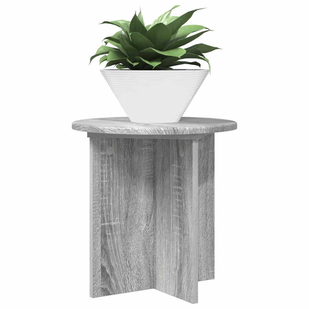 Plant Stand 2 pcs Grey Sonoma 40 x 40 x 40 cm