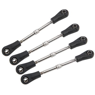 4pcs RC Steering Tie Rod Adjustable Rear Upper Linkage Rod for 1/10 RC OffRoad Car