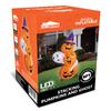 Joyfy 6 FT Stacked Pumpkins Halloween Inflatables Ghost with Build-in LEDs for Porch Halloween Pumpkin Decor Blow Up Yard