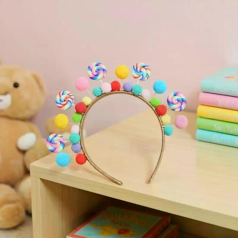 New Cartoon Lollipop Hairband Sweet Candy Hairband Girly Heart Princess Hair Accessories