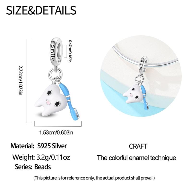 Copper Physical Health Nurse Medicine Box Stethoscope Charms Medicine Beads Fit Original Bracelets Diy Jewelry