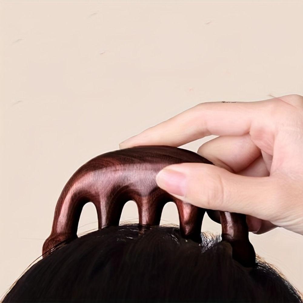 Blood Circulation Head Massage Comb Scalp Relax Sandalwood Hair Comb  Women/Girl