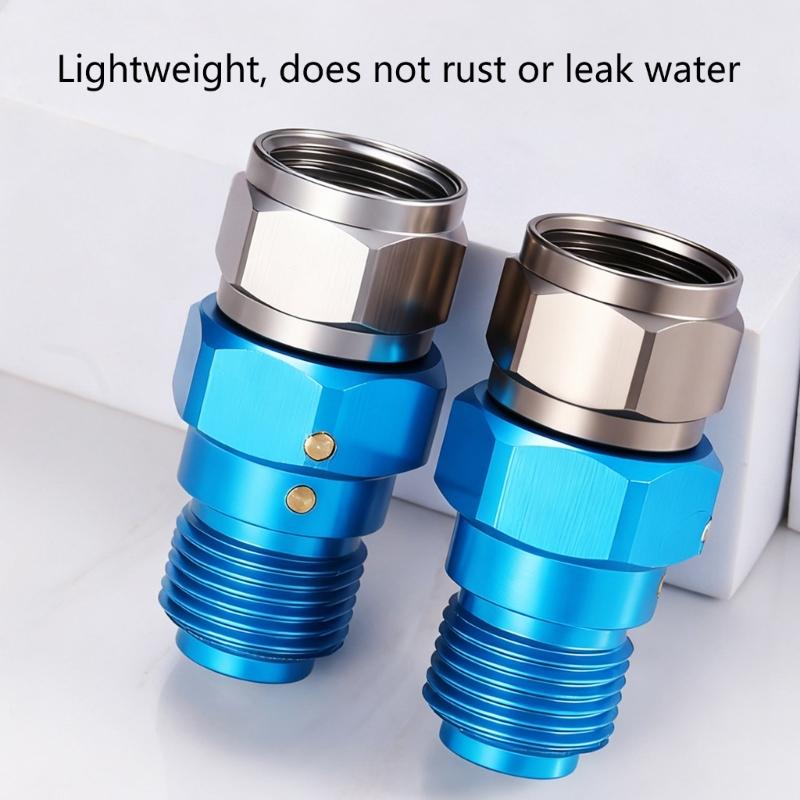 Aluminum High Hardness Airless Sprayer Adapter Quick Connect 360 Degree Rotatable Rotatable Sprayer Connector Leakproof