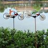 Frogs Bike Sculptures Fast delivery Handmade Metal Wind Spinner with Frogs