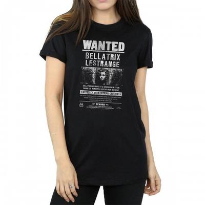 Womens/Ladies Bellatrix Lestrange Wanted Poster Cotton Boyfriend T-Shirt