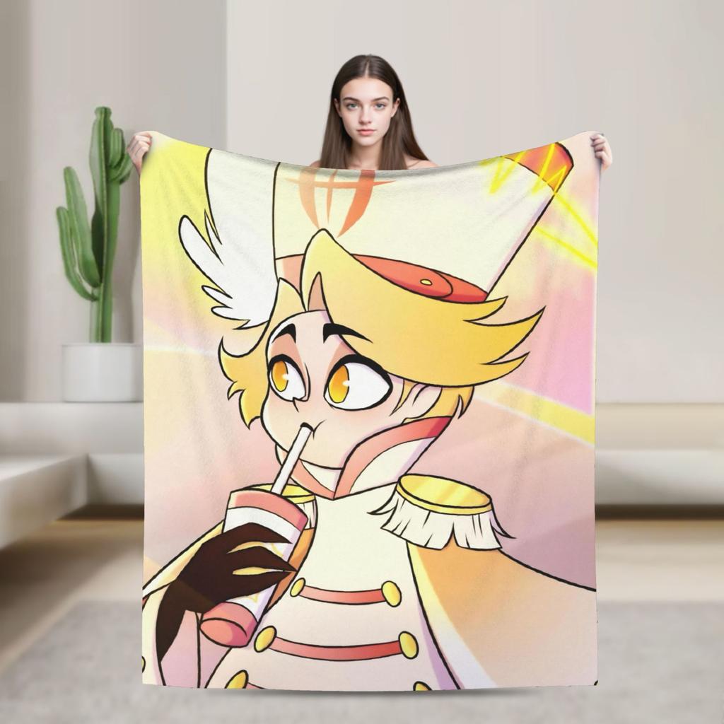 Vincent Hazbins Hotels Anime Blankets Fleece Spring Autumn Breathable Warm Throw Blanket for Sofa Bedroom Bedspread