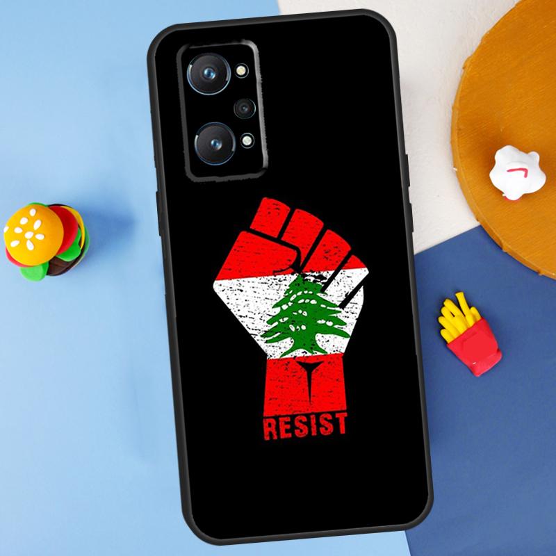 Lebanese Lebanon Flag For Realme 11 10 12 13 14 Pro Plus GT 5 6 6T GT7 Pro C61 C53 C51 C21Y C25S C55 C67 C75 Case