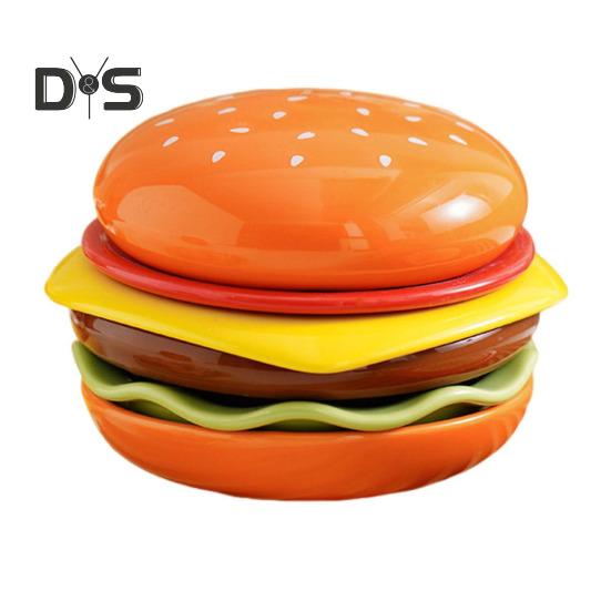 

6 в 1 набор керамических мини-тарелок для бургеров, креативное оформление гамбургеров, набор тарелок для суши и соуса Sets