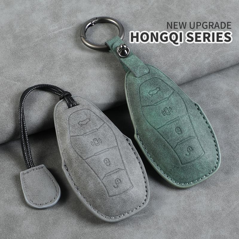 Car Key Cover For FAW Hongqi H5 2025 2025 2025 Hongqi H5 Leather Car Key Case Cover For Hongqi Car Keychain