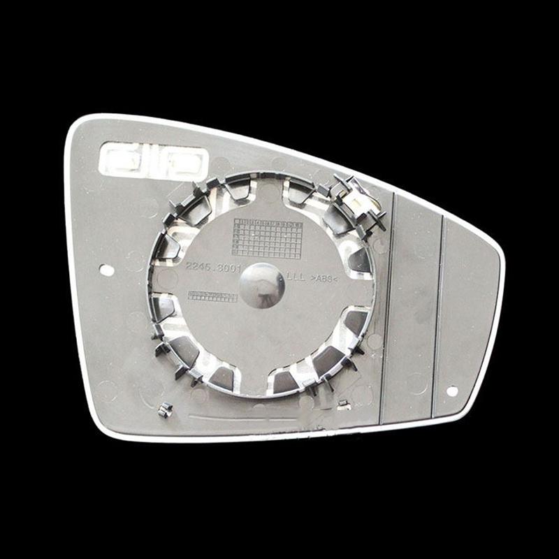 Verre de miroir d'aile d'avertissement d'angle mort chauffant automatique pour VW Tiguan 2017 2018 Tayron remplacement arrière gauche droite