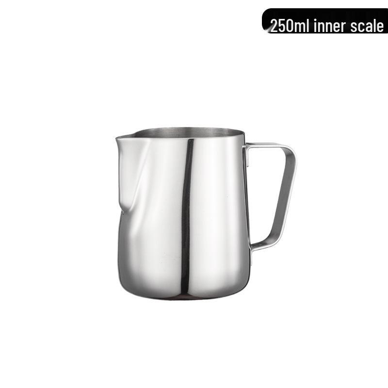 Pin Chuang 304 Stainless Steel Latte Art Cup with Scale, Pointed Spout, and Thickened Milk Frothing Design