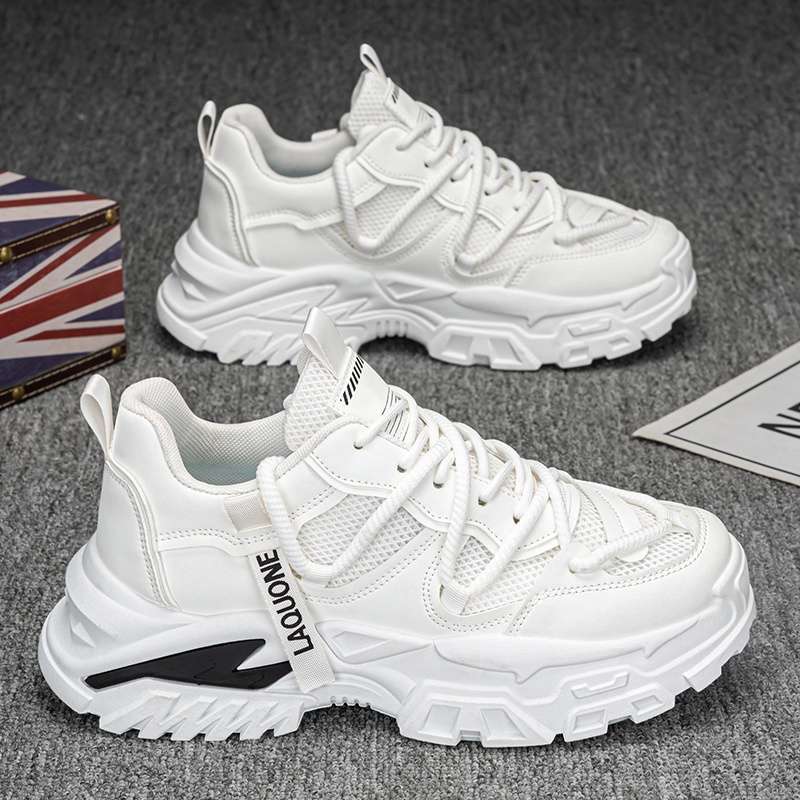 Men's Shoes Are Popular In Summer, Breathable Mesh Versatile Casual Dad Shoes, Men's Youth Air Cushion Running Sports Trendy Shoes
