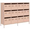 VidaXL Buffet Pink 135x39x103,5 Cm Cold-rolled Steel, Storage Furniture, Kitchen Storage Furniture, Furniture of 3307174