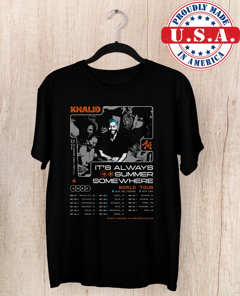 Khalid It's Always Summer Somewhere T Shirt Full Size S-5XL