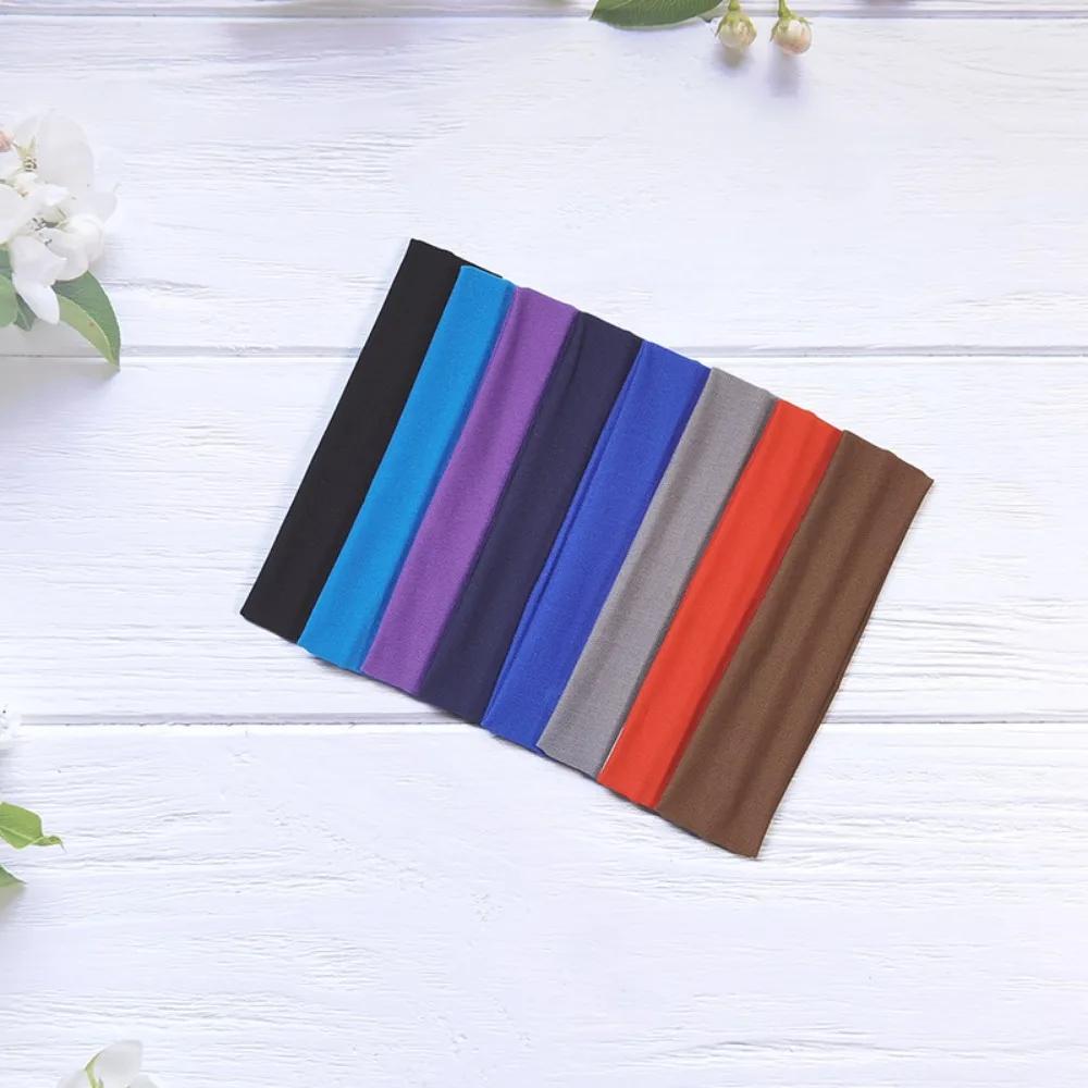 1PC Sweatband for Men Women Elastic Sport Hairbands Head Band Yoga Headbands Headwear Headwrap Sports Workout Hair Accessories