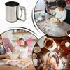 Setaccio a Tazza in Acciaio Inossidabile Shaker per Zucchero a Velo da Forno Utensili da Pasticceria Setaccio a Rete per Farina Accessori da Cucina