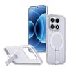 KEYSION Hollow Heat Dissipation Magnetic Case for MagSafe for Xiaomi 17 Cooling Hide Stand Shockproof Phone Cover for Xiaomi 17