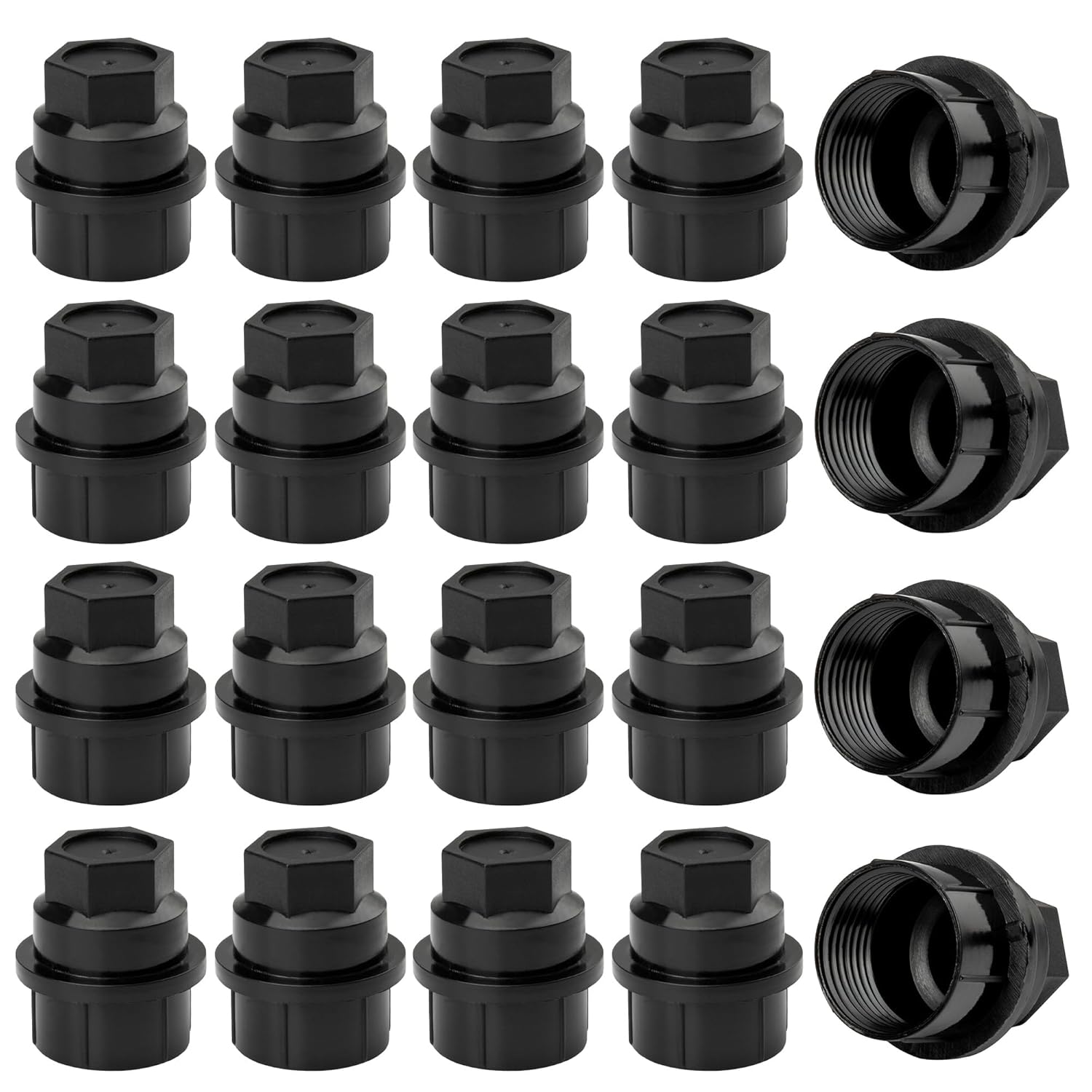 

24pcs 15646250 611607 Lug Nuts Plastic Cover Wheel Center Cap for Cadillac Escalade, for Chevrolet Avalanche 1500 for C1500 C2500 C3500 Tahoe, for 8pcs