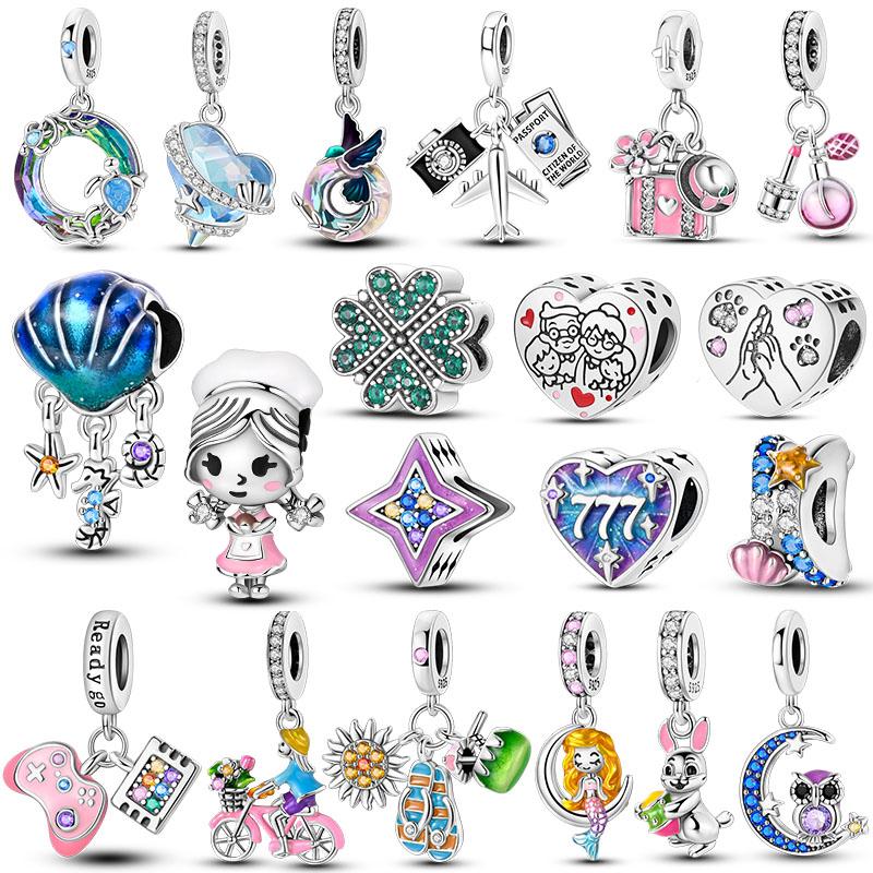 Copper Charms Perfume Travel Beads Fit Original Pan Bracelet Pendant Making For Women Dangle Charm Fashion Jewelry