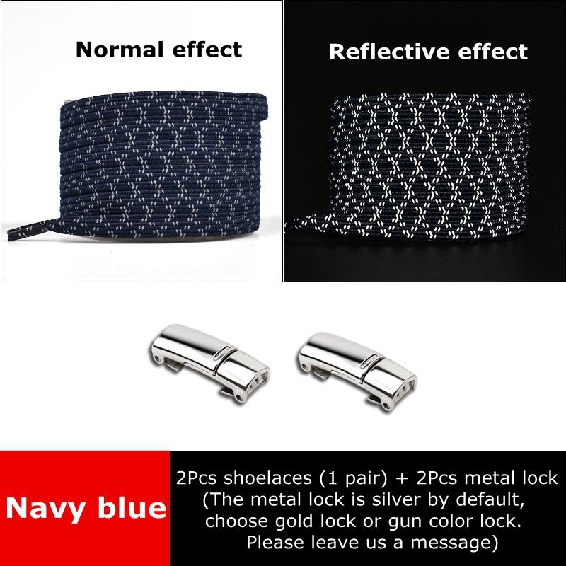 Magnetic Shoelaces for Sneakers Elastic Laces Without Ties Kids Adult Quick Shoe Lace Reflective No Tie Shoe Laces Rubber Bands