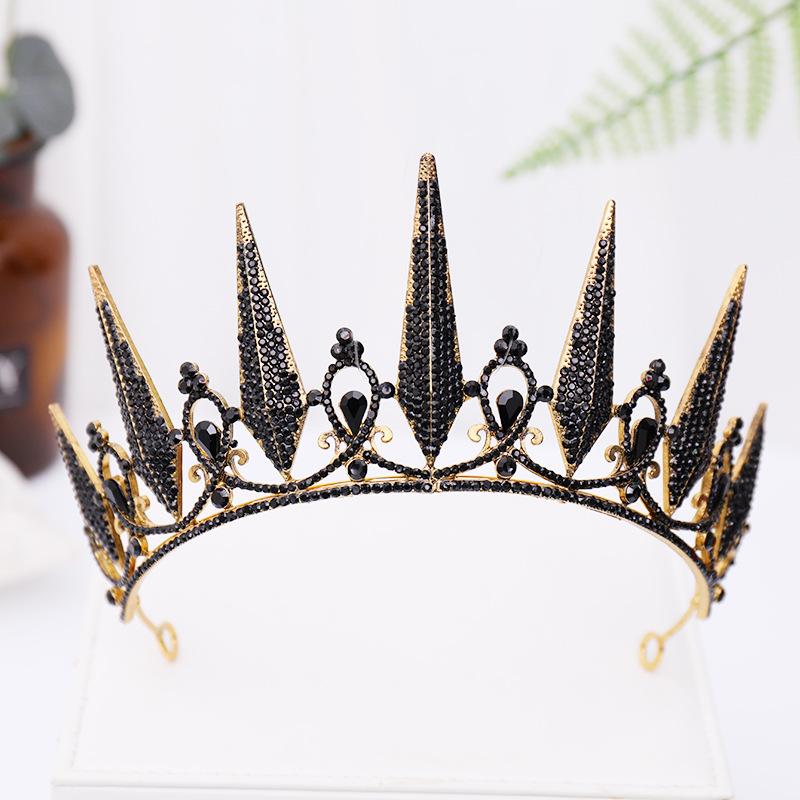 Baroque Crystal Tiaras And Crowns For Women Rhinestone Prom Diadem Crown For Women Bridal Wedding Hair Accessories Jewelry Crown